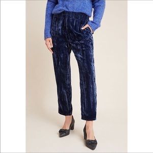 NWT Anthropologie Josephine Velvet Trousers - S